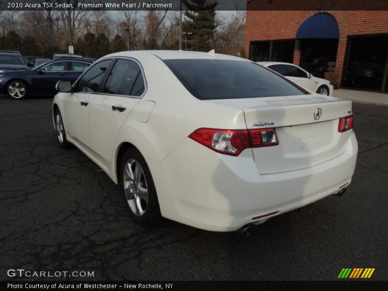 Premium White Pearl / Parchment 2010 Acura TSX Sedan