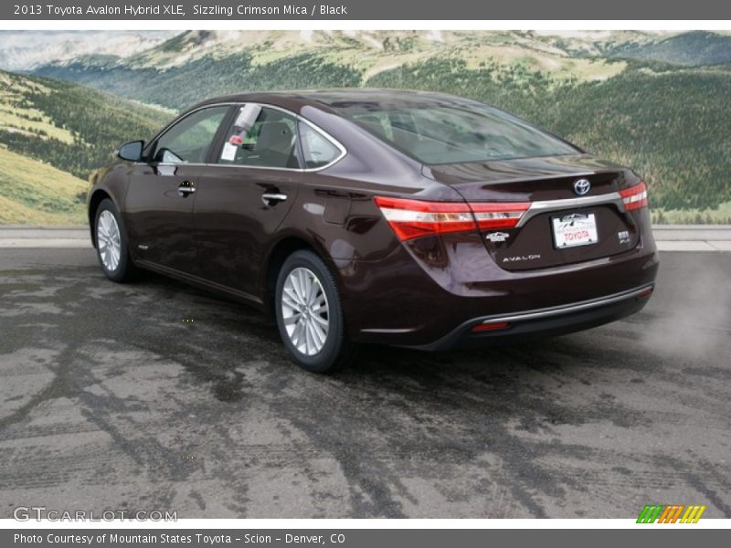 Sizzling Crimson Mica / Black 2013 Toyota Avalon Hybrid XLE