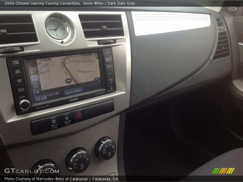 Stone White / Dark Slate Gray 2009 Chrysler Sebring Touring Convertible