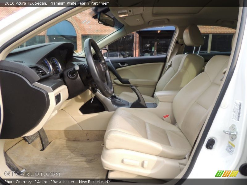 Premium White Pearl / Parchment 2010 Acura TSX Sedan