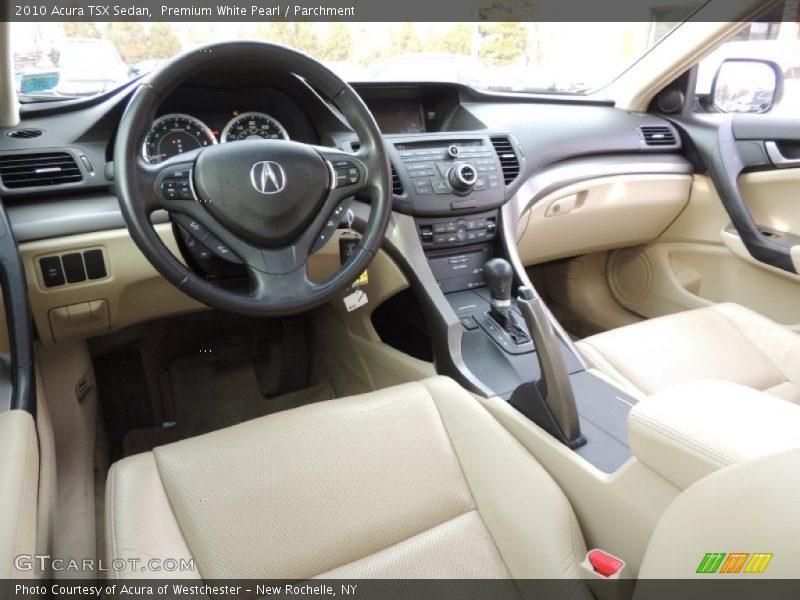 Premium White Pearl / Parchment 2010 Acura TSX Sedan