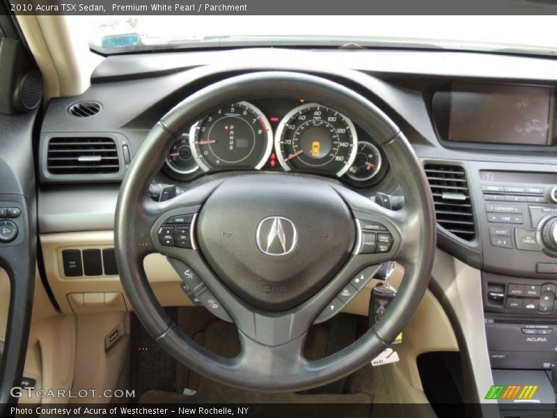 Premium White Pearl / Parchment 2010 Acura TSX Sedan