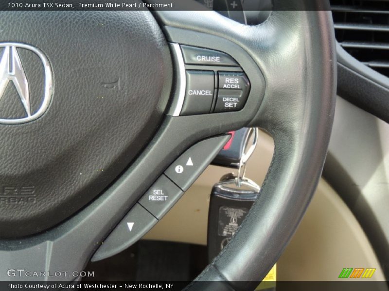 Premium White Pearl / Parchment 2010 Acura TSX Sedan