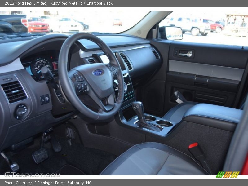 Ruby Red Metallic / Charcoal Black 2013 Ford Flex Limited