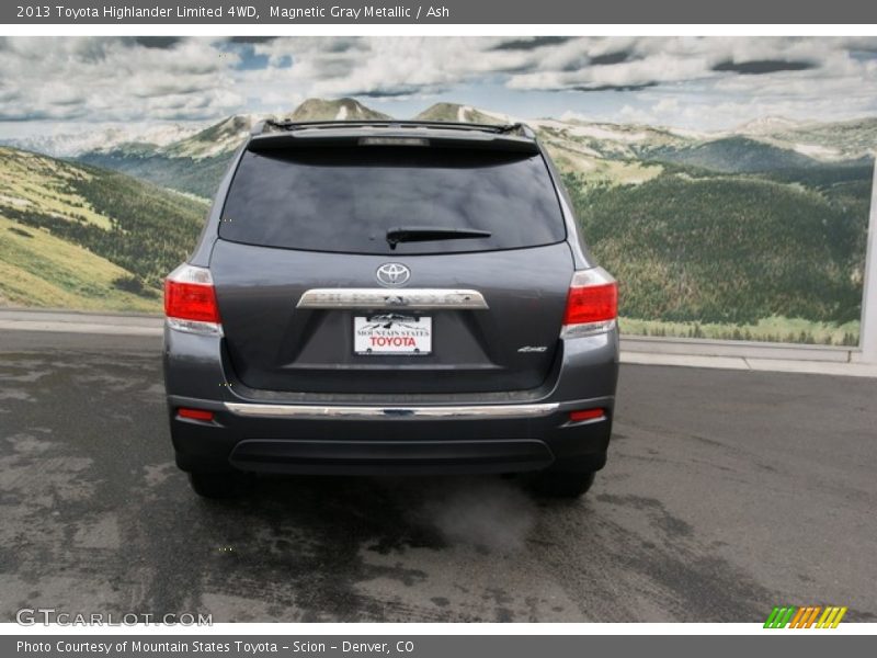 Magnetic Gray Metallic / Ash 2013 Toyota Highlander Limited 4WD