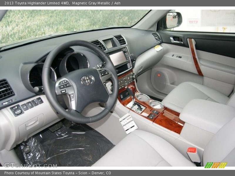 Magnetic Gray Metallic / Ash 2013 Toyota Highlander Limited 4WD