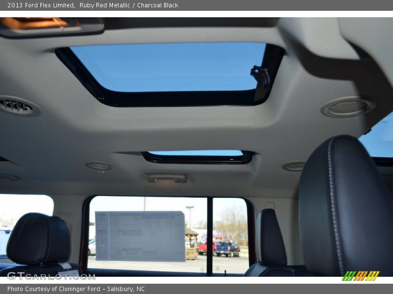 Ruby Red Metallic / Charcoal Black 2013 Ford Flex Limited
