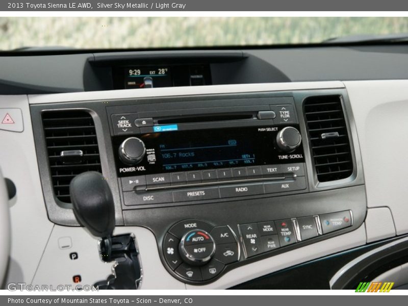 Silver Sky Metallic / Light Gray 2013 Toyota Sienna LE AWD