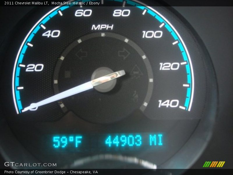 Mocha Steel Metallic / Ebony 2011 Chevrolet Malibu LT