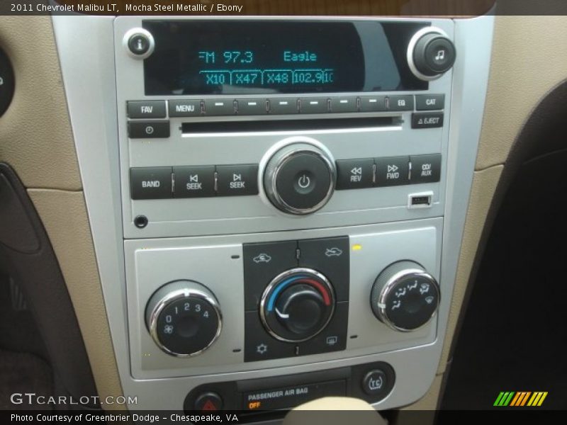 Mocha Steel Metallic / Ebony 2011 Chevrolet Malibu LT