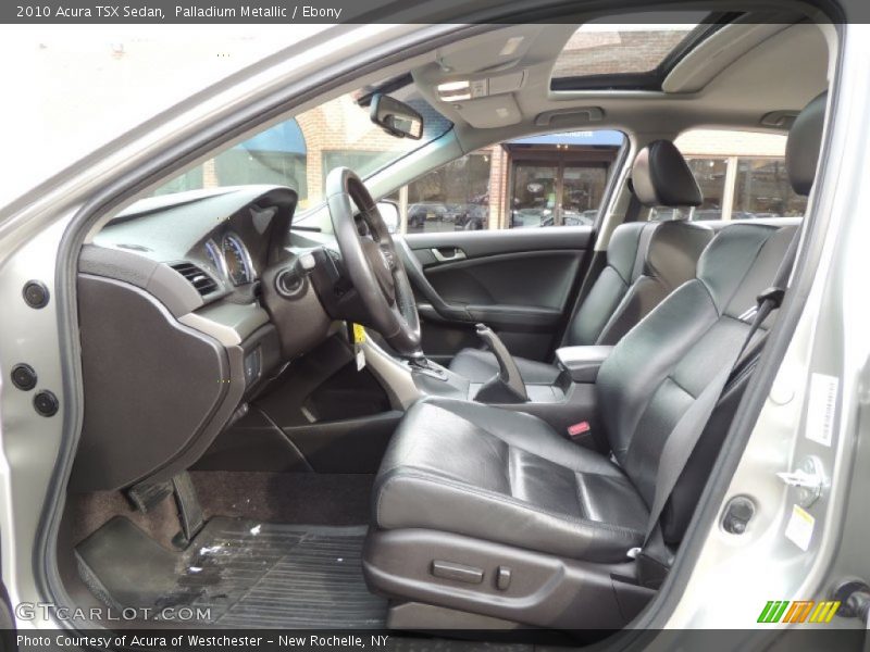 Palladium Metallic / Ebony 2010 Acura TSX Sedan