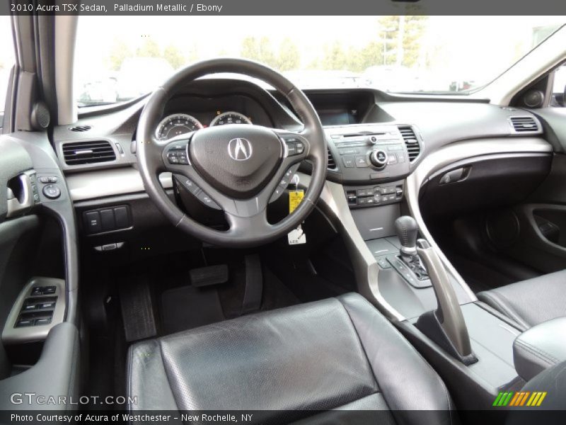 Palladium Metallic / Ebony 2010 Acura TSX Sedan