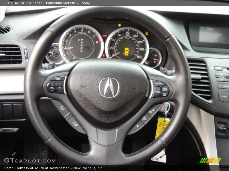 Palladium Metallic / Ebony 2010 Acura TSX Sedan