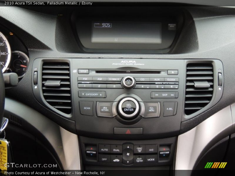 Palladium Metallic / Ebony 2010 Acura TSX Sedan