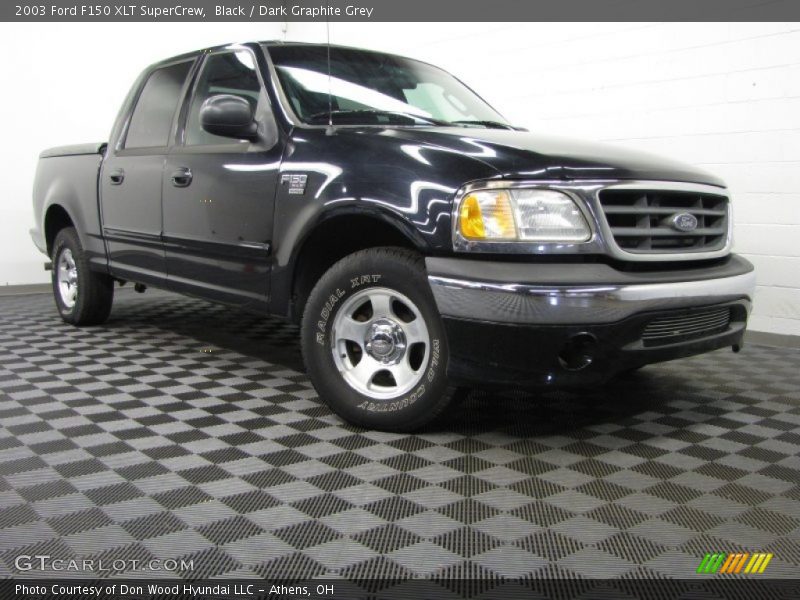 Black / Dark Graphite Grey 2003 Ford F150 XLT SuperCrew