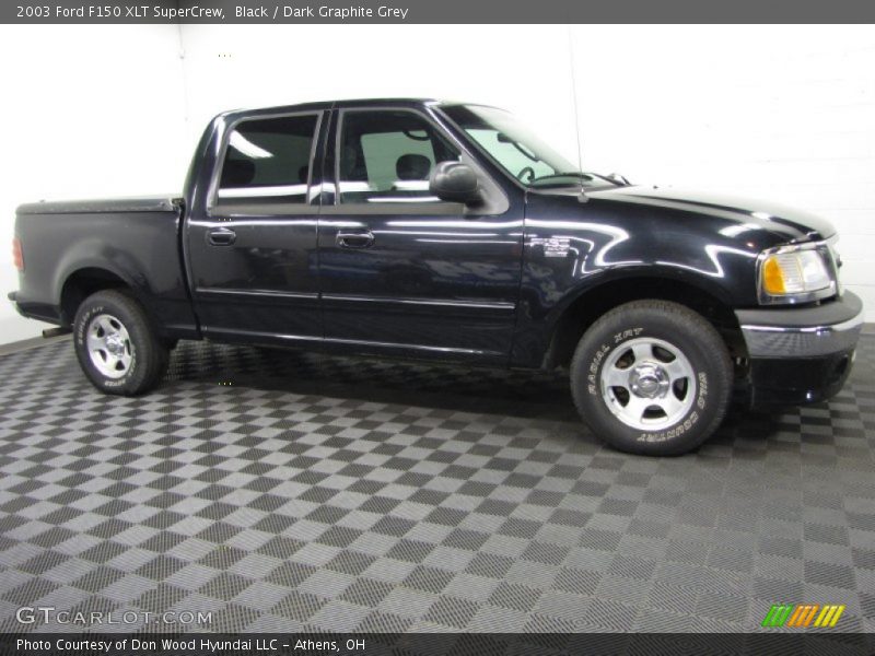 Black / Dark Graphite Grey 2003 Ford F150 XLT SuperCrew