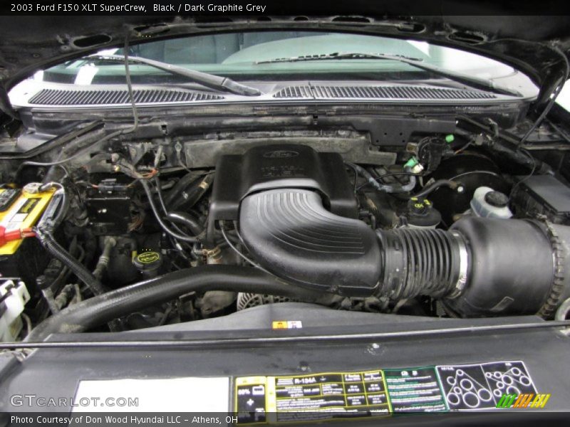 Black / Dark Graphite Grey 2003 Ford F150 XLT SuperCrew