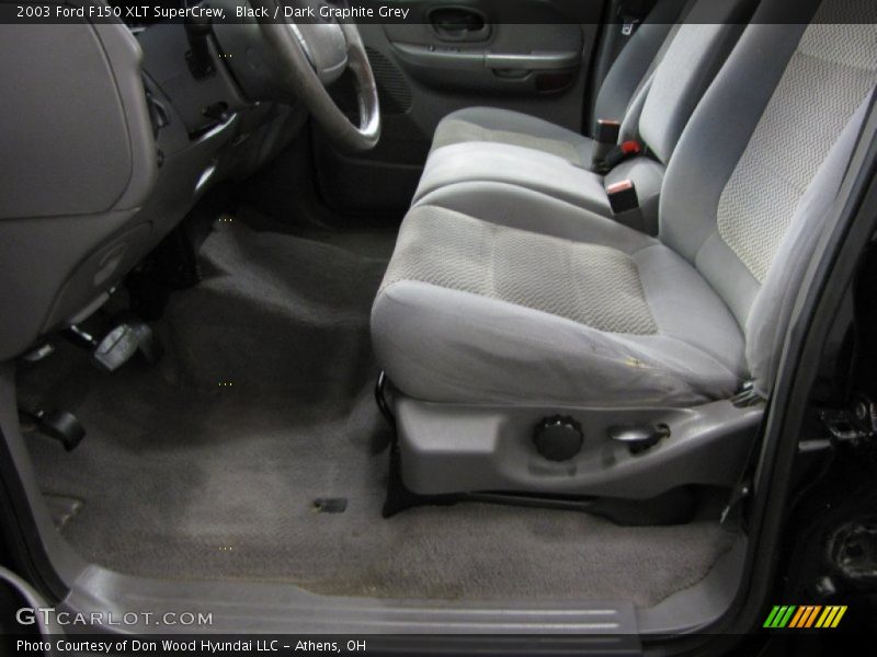 Black / Dark Graphite Grey 2003 Ford F150 XLT SuperCrew