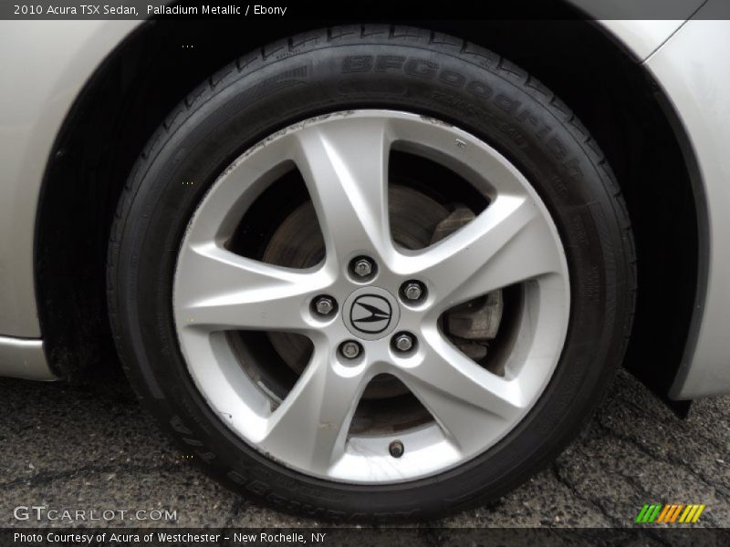 Palladium Metallic / Ebony 2010 Acura TSX Sedan