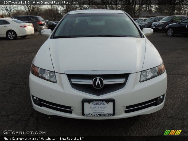 White Diamond Pearl / Parchment 2007 Acura TL 3.2