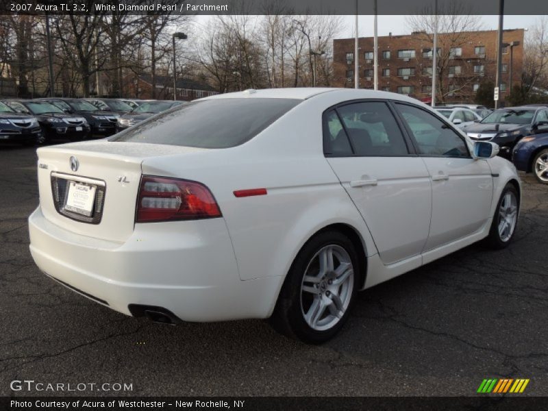 White Diamond Pearl / Parchment 2007 Acura TL 3.2