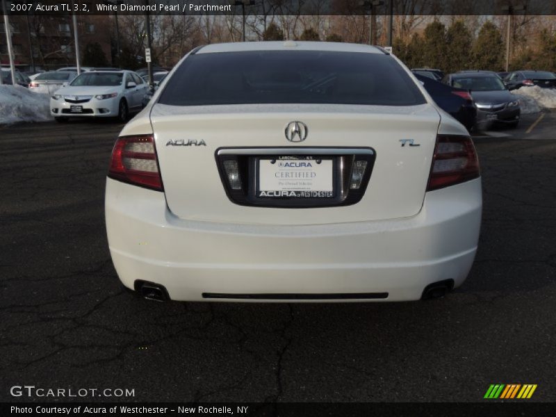 White Diamond Pearl / Parchment 2007 Acura TL 3.2