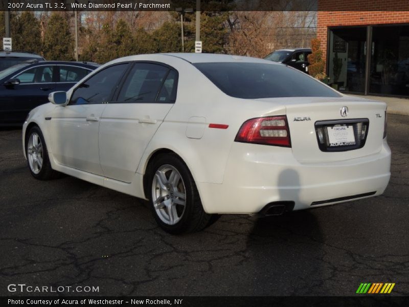 White Diamond Pearl / Parchment 2007 Acura TL 3.2