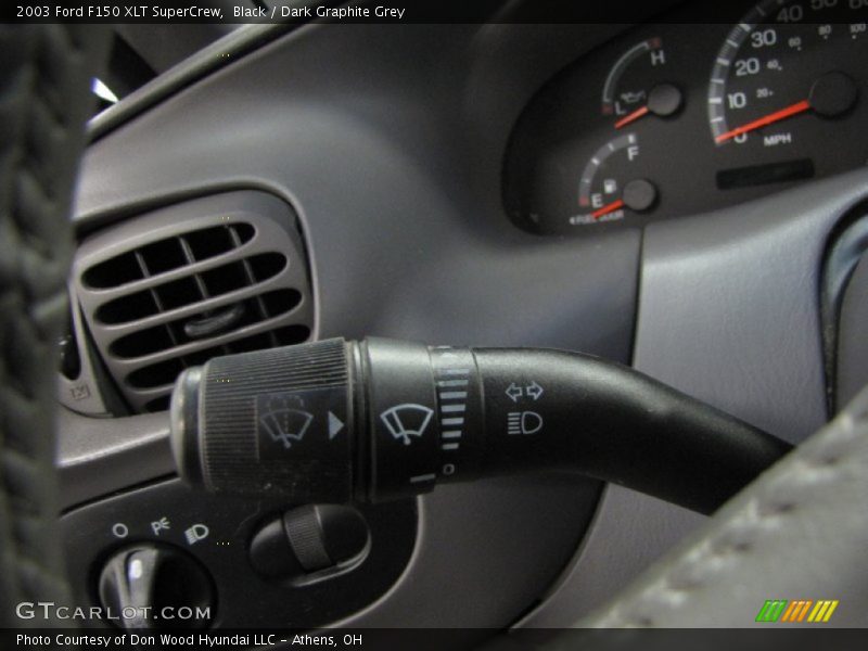 Black / Dark Graphite Grey 2003 Ford F150 XLT SuperCrew