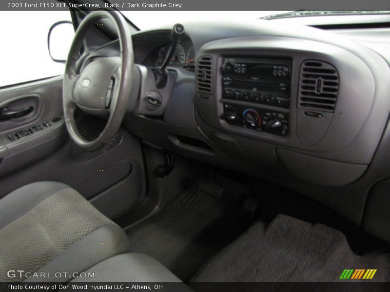 Black / Dark Graphite Grey 2003 Ford F150 XLT SuperCrew