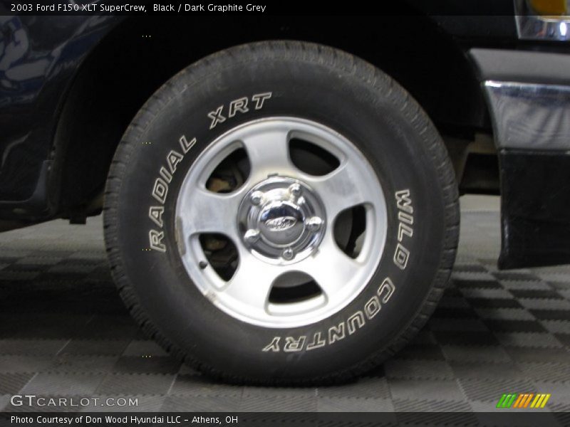 Black / Dark Graphite Grey 2003 Ford F150 XLT SuperCrew