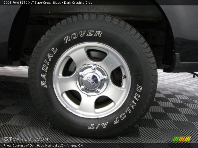 Black / Dark Graphite Grey 2003 Ford F150 XLT SuperCrew