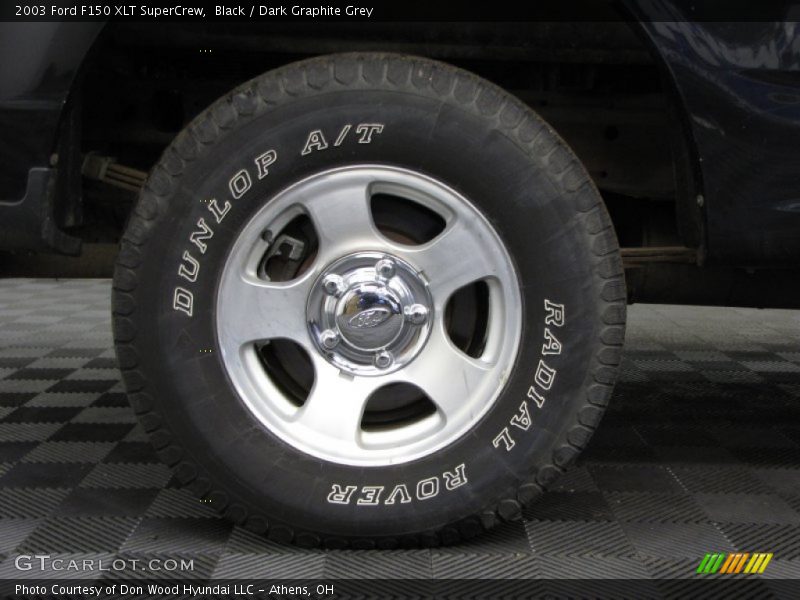 Black / Dark Graphite Grey 2003 Ford F150 XLT SuperCrew
