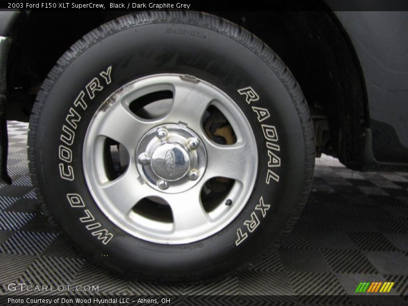 Black / Dark Graphite Grey 2003 Ford F150 XLT SuperCrew