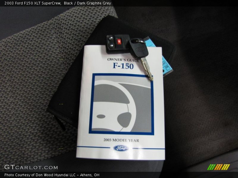 Black / Dark Graphite Grey 2003 Ford F150 XLT SuperCrew