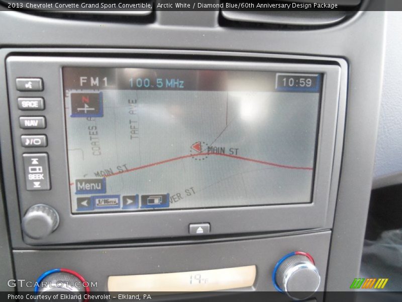 Navigation of 2013 Corvette Grand Sport Convertible