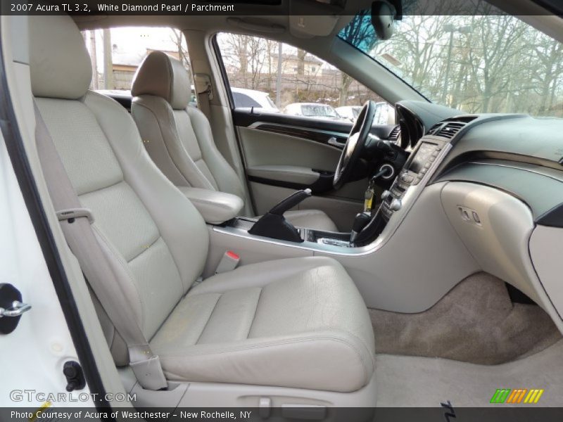 White Diamond Pearl / Parchment 2007 Acura TL 3.2