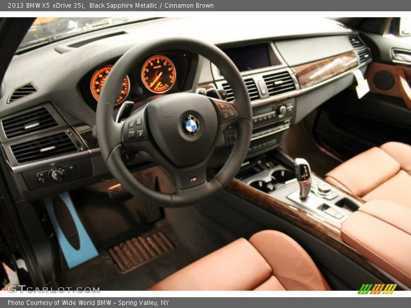 Black Sapphire Metallic / Cinnamon Brown 2013 BMW X5 xDrive 35i