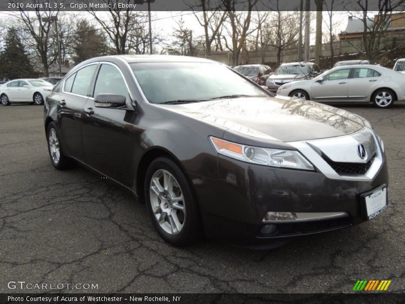 Grigio Metallic / Ebony 2010 Acura TL 3.5