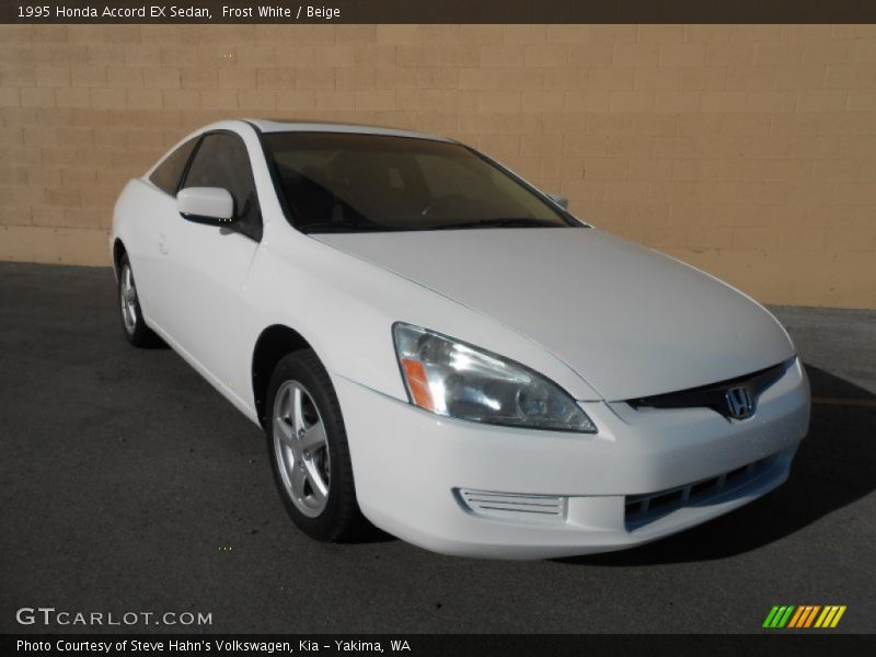 Frost White / Beige 1995 Honda Accord EX Sedan