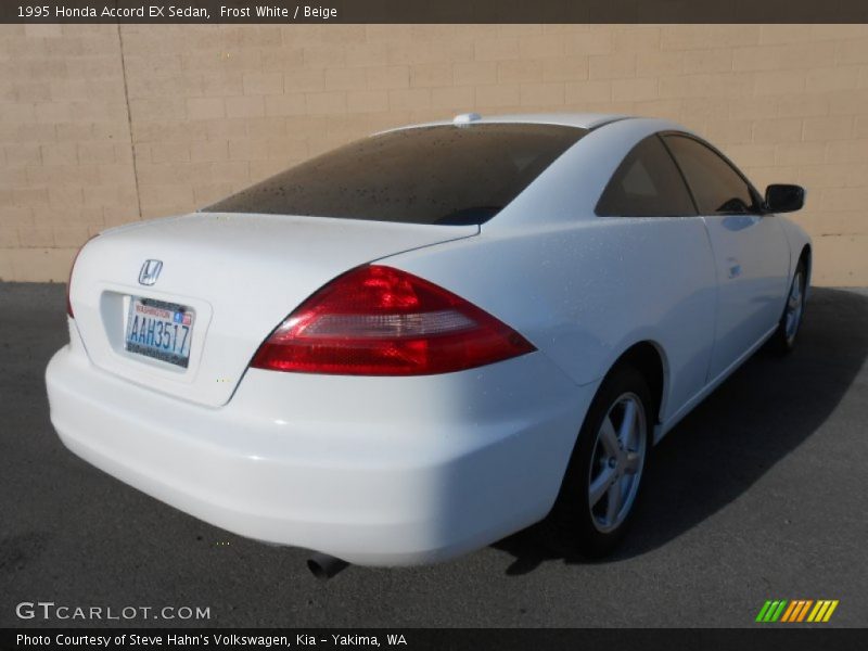 Frost White / Beige 1995 Honda Accord EX Sedan