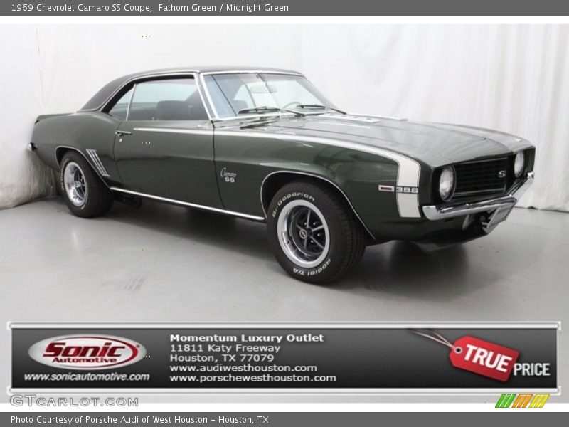Fathom Green / Midnight Green 1969 Chevrolet Camaro SS Coupe