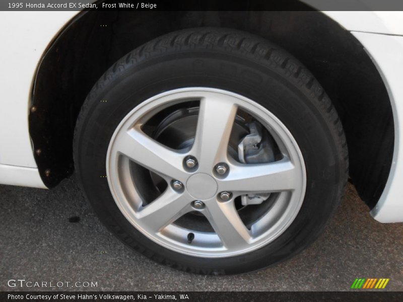 Frost White / Beige 1995 Honda Accord EX Sedan