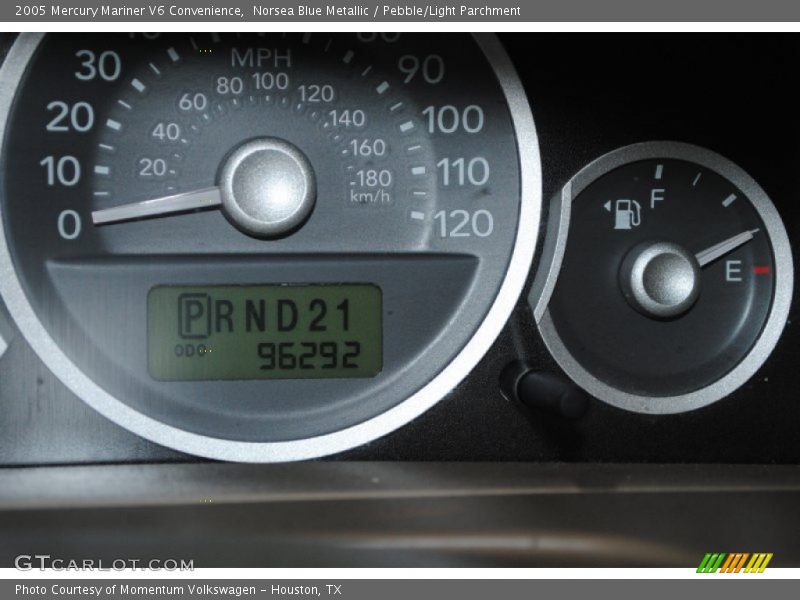 Norsea Blue Metallic / Pebble/Light Parchment 2005 Mercury Mariner V6 Convenience