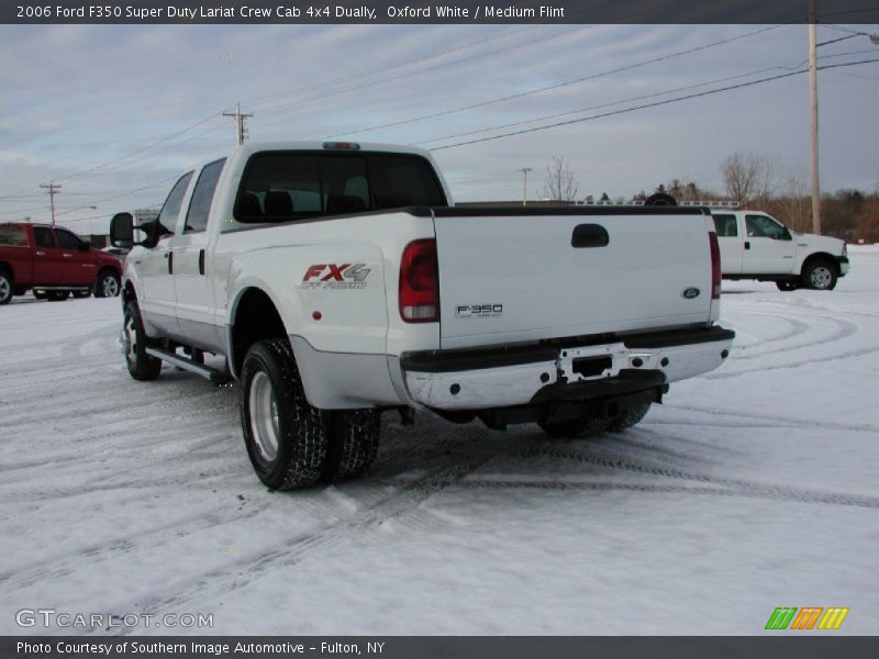 Oxford White / Medium Flint 2006 Ford F350 Super Duty Lariat Crew Cab 4x4 Dually