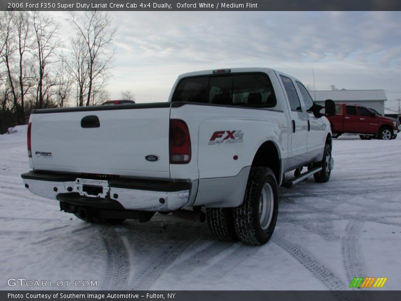 Oxford White / Medium Flint 2006 Ford F350 Super Duty Lariat Crew Cab 4x4 Dually