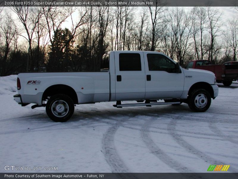 Oxford White / Medium Flint 2006 Ford F350 Super Duty Lariat Crew Cab 4x4 Dually