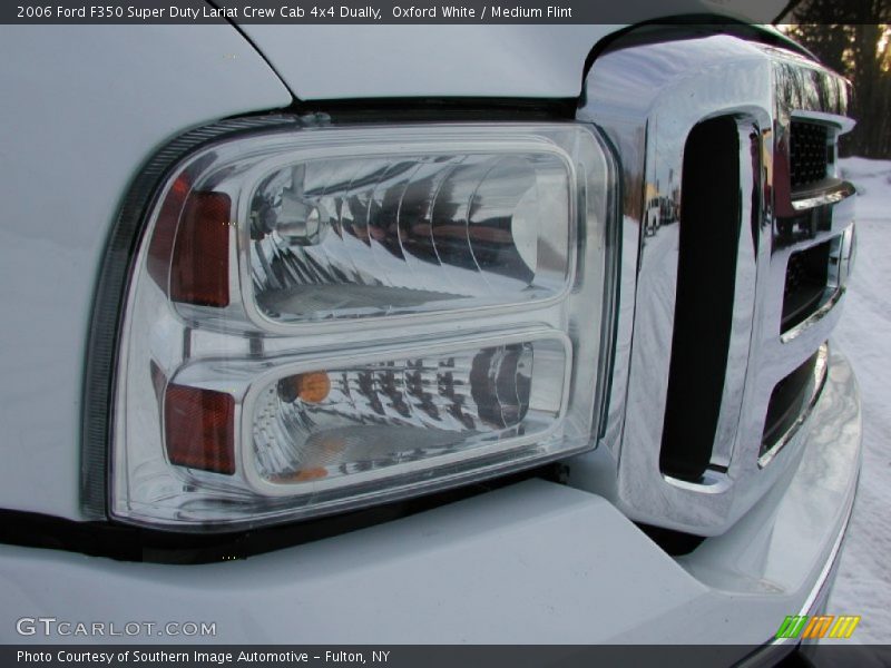 Oxford White / Medium Flint 2006 Ford F350 Super Duty Lariat Crew Cab 4x4 Dually