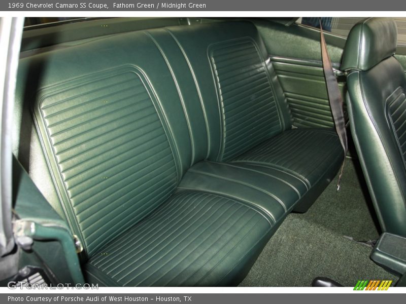 Rear Seat of 1969 Camaro SS Coupe