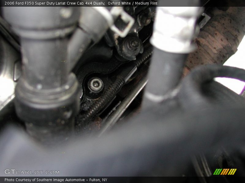 Oxford White / Medium Flint 2006 Ford F350 Super Duty Lariat Crew Cab 4x4 Dually