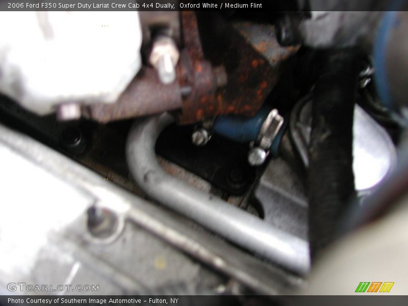 Oxford White / Medium Flint 2006 Ford F350 Super Duty Lariat Crew Cab 4x4 Dually